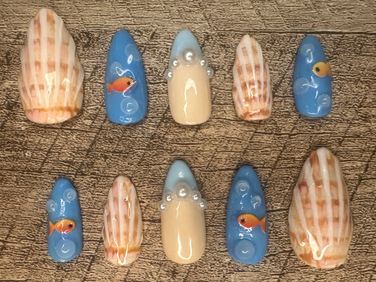 𐙚 ‧₊˚ ⋅ Under the Sea / Long Almond